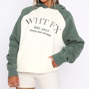 BRAND NEW with tags Whitefox “caught up on it oversized hoodie” size M/L